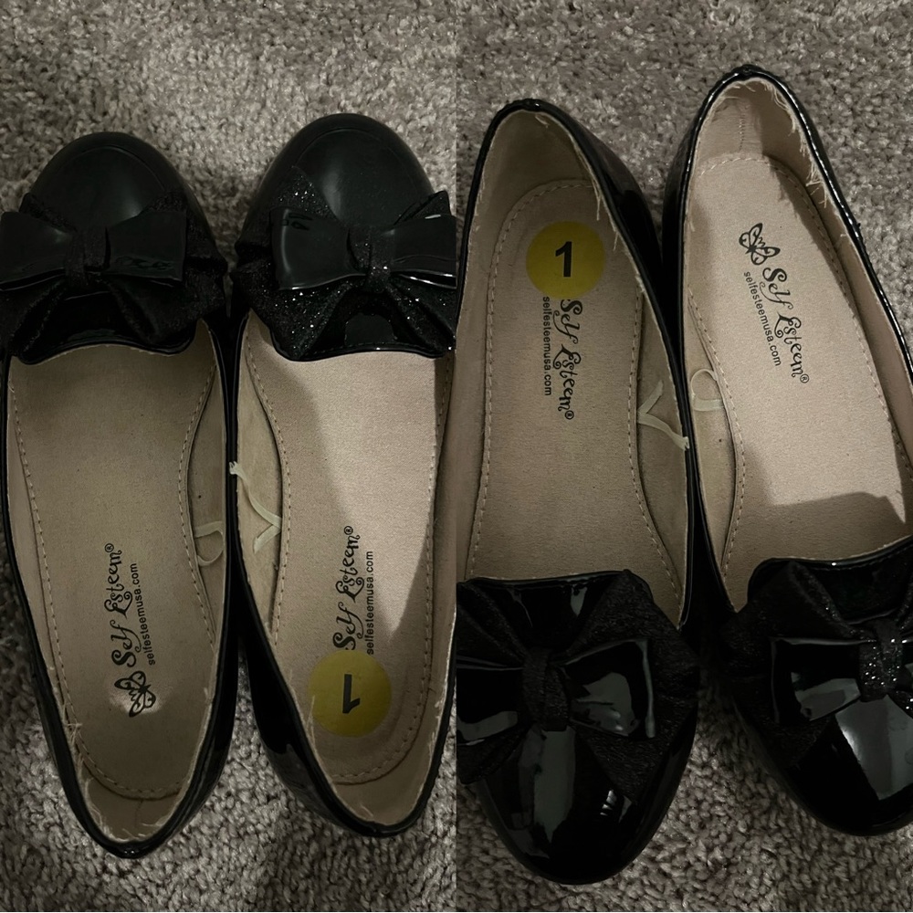 flat shoes for little girls with bowknots
